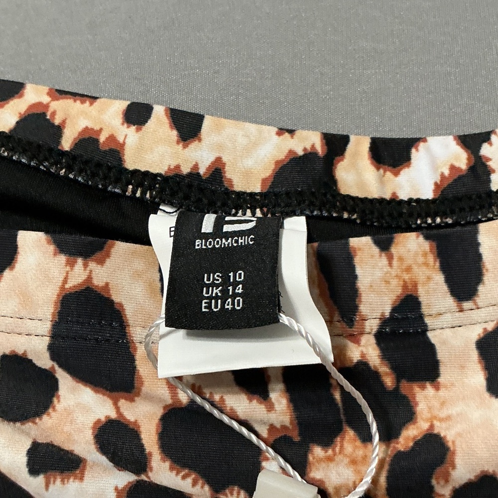 BloomChic Animal Print Bikini Bottoms NWT Size 10 - Picture 3 of 5